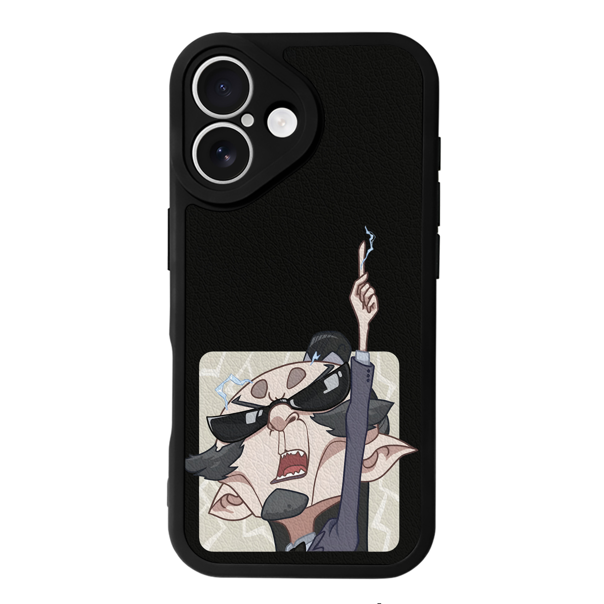 （画像用） Ne Zha 2 ナタ 魔童の大暴れ 【iPhone 16シリーズ対応】シリコンスマホケース（レザー調） 材質：シリコン